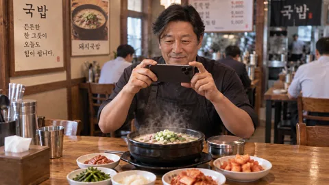 음식점 홍보 사진 예시